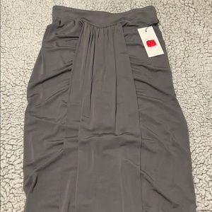 Matte Jersey Skirt with front sash